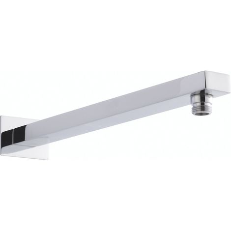 Hudson Reed Chrome Small Rectangular Wall Mounted Shower Arm - ARM13 (1/5)