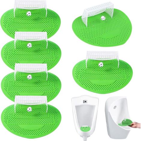 6-piece urinal screen set, football urinal screens, urinal screens for football doors, suitable for all types of shopping centers, offices and schools, splash-proof, with fragrance. (1/5)