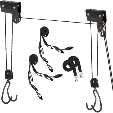 Fahrradlift - Fahrradlift zur Deckenmontage Fahrradfederung Hebezeug Garagendecke Deckenfahrradlift (Premium bis 60 kg) (1/5)