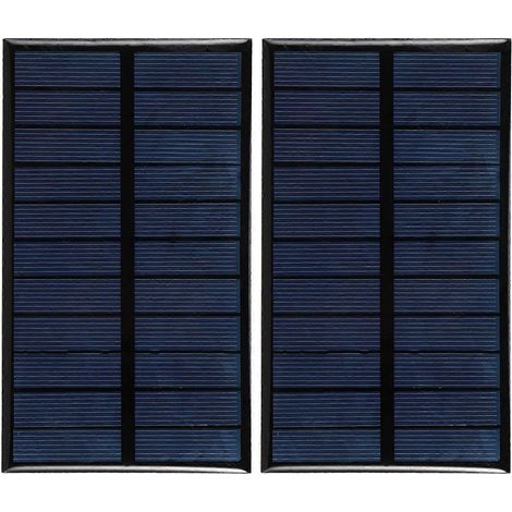 Set aus 2 Mini-5V 1,6W 5,5V Polysilizium-Solarpanels zum Laden von Batterien und Arduino (DIY). (1/5)
