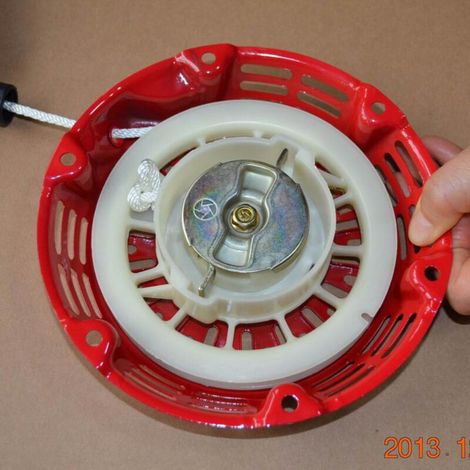 Démarreur GX160 GX200 168F à cliquet plat en acier, un démarreur manuel avec un mécanisme à cliquet plat en métal, compatible avec les moteurs Honda et 168F. (1/3)