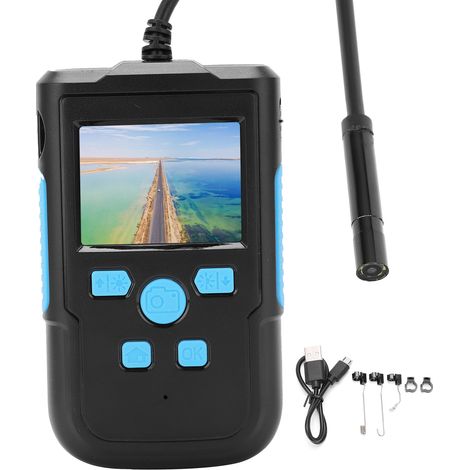 Endoscope industriel 2MP HD portable écran 2,4 pouces étanche caméra d'inspection 8mm avec câble 10m/32,8ft (1/5)