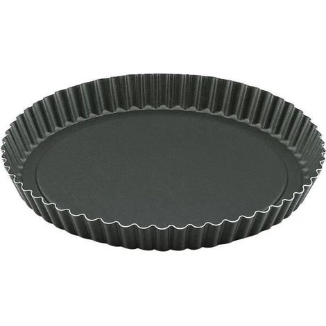 Lacor Molde para tarta 32 cm negro con fondo desmontable