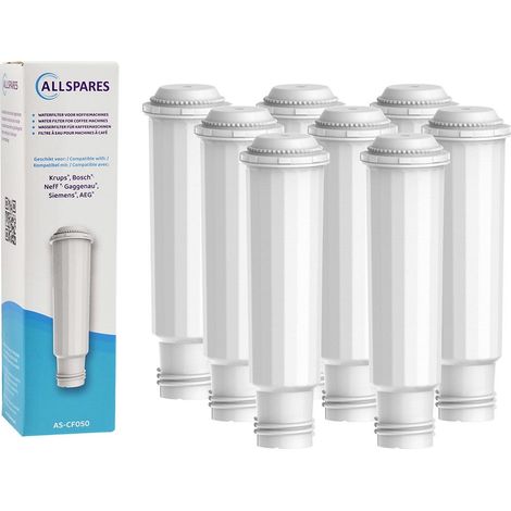 AllSpares  Filtre à eau (x8) pour Machine à Café Krups pour les modèles de filtre Krups F088 en Bosch / Siemens TCZ6003 / TZ60003 (1/5)