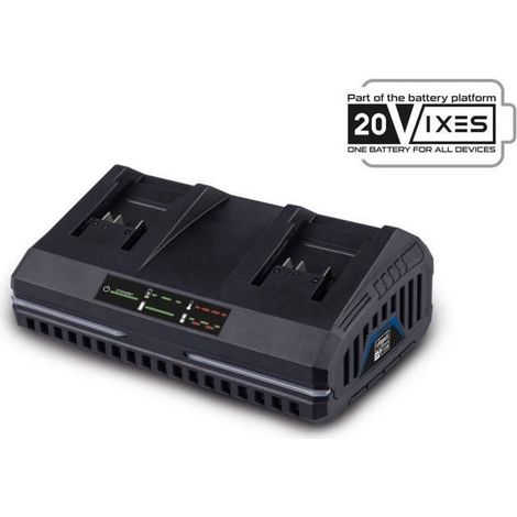 Scheppach SDBC2.4A Cargador Doble para Baterías de Iones de Litio (1/3)