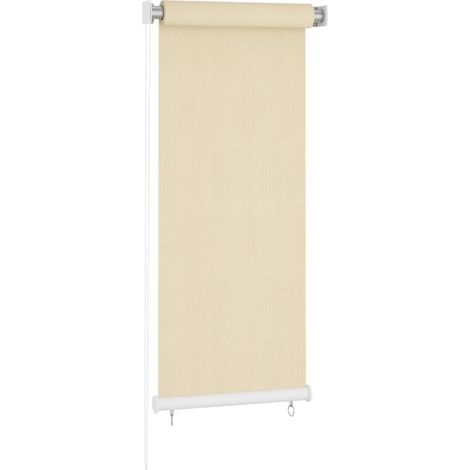 vidaXL Store roulant d'extérieur couleur crème 65 (l) x 140 (H) cm HDPE (1/5)