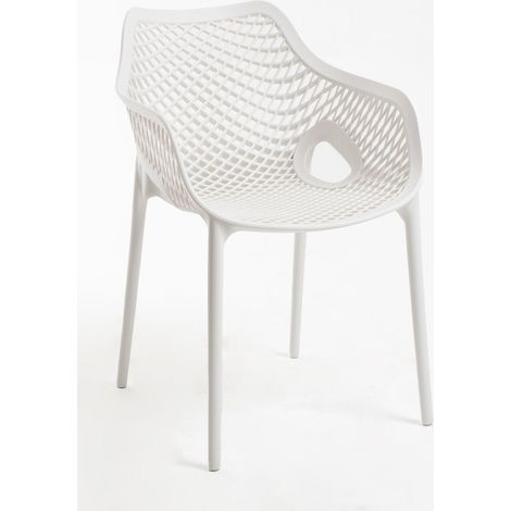 Sillas Comedor - Silla Kusin con Brazos - Blanco (1/5)