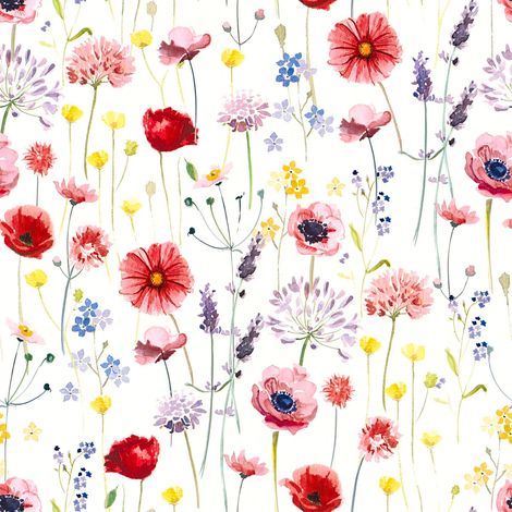 A.S. Creations – Papier peint fleuri multicolore 10,05 x 0,53 m – Tapisserie vintage pour chambre, couloir, salon – Résistant à l'humidité