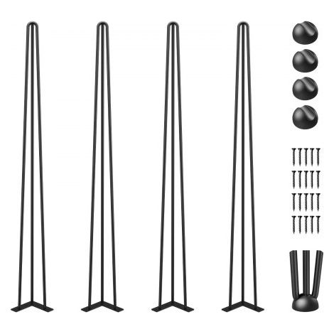 Pieds de table en épingle à cheveux de 101 6 cm Ensemble de pieds (1/5)