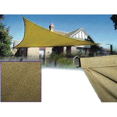 Voile d'ombrage Amalfi Blanc et Panne 3X3X3 m