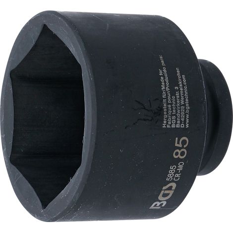 BGS  Llave  de  impacto  hexagonal  con  accionamiento  cuadrado  interior  25  mm  (1")  SW  85  mm  -  5885 (1/4)