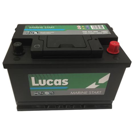 Batterie de démarrage 12V 72Ah LM03 – CCA 680A pour camping-cars – Technologie CA / CA épaisses – Performance fiable en plein air – Lucas (1/2)