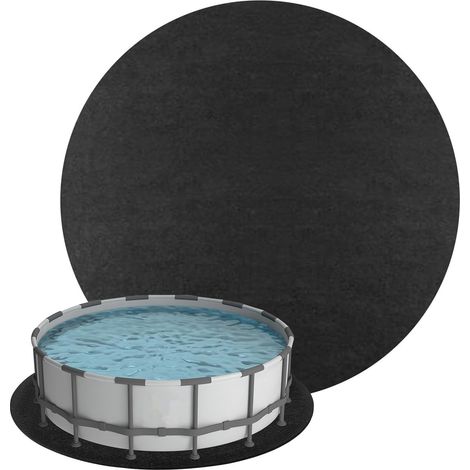 Tapis de bain à remous de 3 m, tapis de sol sur piscine, tapis de protection de sol, tapis de piscine gonflable hors sol, accessoires de piscine portables rond 3 m (1/5)