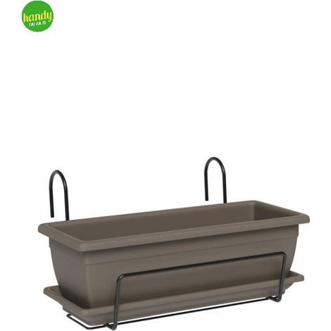 Kit vaso e gancio Teraplast 40 cm sand (1/5)