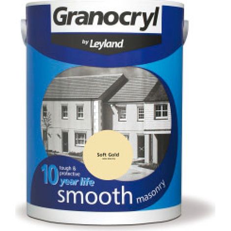 Granocryl Smooth Exterior Masonry Paint - 5L - Soft Gold
