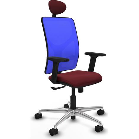 Sedia da ufficio piqueras y crespo Motilla blu pelle sintetica (1/2)