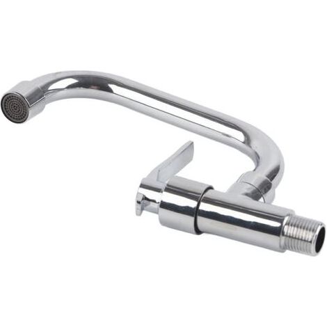 Robinet d'évier mural simple G1/2 po pour eau froide, idéal pour la cuisine domestique. (1/5)