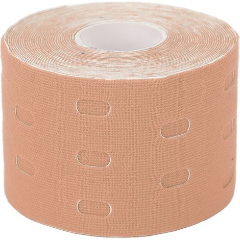 Bandage musculaire élastique avec trous de ventilation, ruban adhésif athlétique pour épaules, poignets et chevilles, couleur chair (1/5)