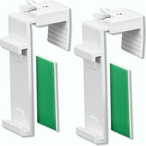 Clamping bracket for roller blind Duo, roller blind, mini roller blind, without drilling, adjustable from 1.5 to 2 cm, 1 e, with adhesive pads (1/4)
