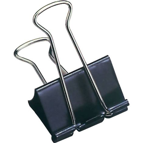 MOLLA FERMACARTE 'DOUBLE CLIP' mm 19 - pezzi 12