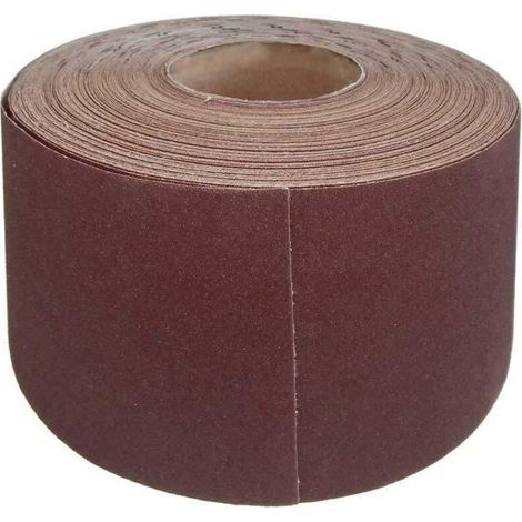 Rouleau de papier de verre, 115 mm x 50 m, p. Cales à poncer, Corindon normal (Lot de 1) G80 (1/4)
