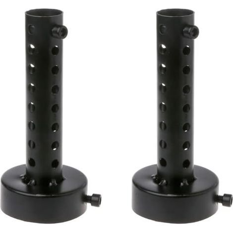 Silencieux d'échappement moto 60 mm noir, lot de 2 silencieux courts universels DB Killer pour échappement moto (1/5)