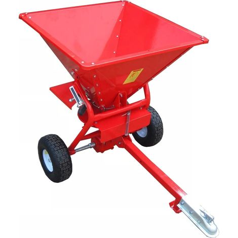 Tow Behind Fertiliser Seed Spreader 350lb 190L (Salt Grit Sand 50MM Coupling Cover & Mesh)