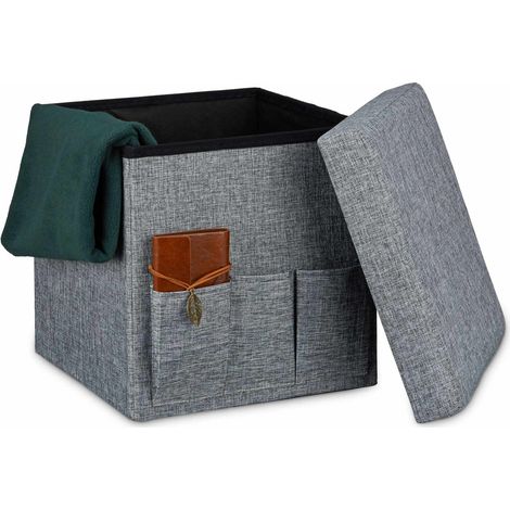 Klapphocker mit taschen linne