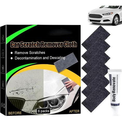 Scratch Remover,Chiffon Auto Dissolvant de Rayures et Chiffon Polissage Pour Peinture de Voiture,Élimine les Rayures, Les éraflures,Efface Rayure Voiture,oxydation et le Goudron (1/5)