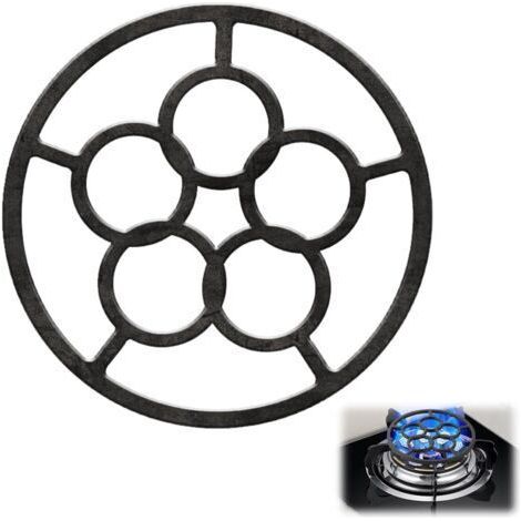 Réducteur de plaque de cuisson à gaz pour cafetière (1 pièce), support de plaque de cuisson à gaz de 18,4 cm (7,25 pouces), support universel pour quatre ou cinq plaques, réducteur antidérapant pour c