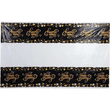 Nappe Couverture de Table en Plastique Décoration de Table rectangulaire pour Banquet de fête d'anniversaire (1/5)