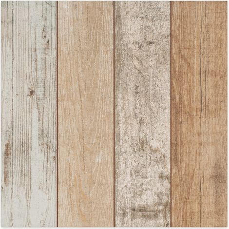 Carrelage Vintage effet Bois Multicolore 45x45x0,95 cm Armelia - Sol et mur intérieur (vendu par carton de 1 m²) - RO'MA CARRELAGE