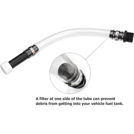 Tuyau de remplissage de carburant de compétition avec coude, tuyau en caoutchouc pour bidon d'essence avec support en plastique, compatible avec les carburants VP Racing Fuel, Jegs Jugs, LC2 Jugs et S (1/5)