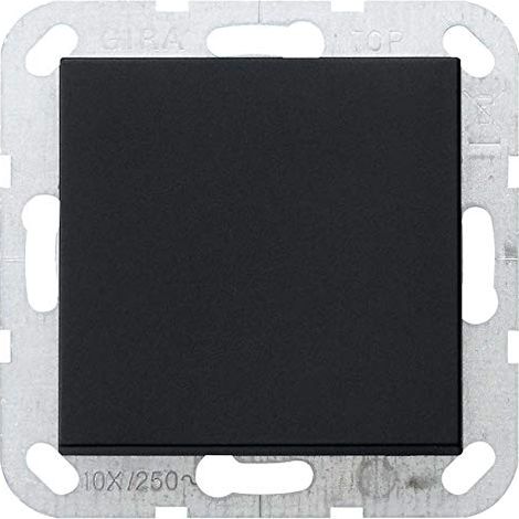 GIRA 0127005 INTERRUPTEUR À BOUTON 10 X 250 V AVEC INTERRUPTEUR À BASCULE NOIR MAT