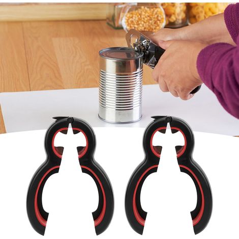 2er-Pack 6-in-1 Dosenöffner, einfacher multifunktionaler Flaschenöffner, Küchenhelfer (1/5)