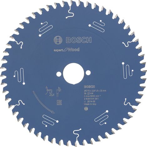 Lame de scie circulaire Bosch Expert Wood 2608644061 210x2,8x30 56Z (1/6)