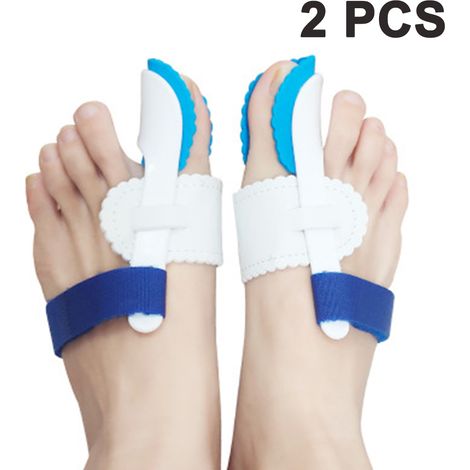 Correcteur d'hallux valgus taille unique, attelles et soulagement de l'hallux valgus, articulation du gros orteil, kit de manchons de protection d'attelle d'oignon réglables pour femmes et hommes. (1/5)