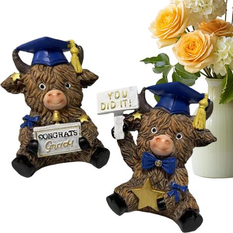 Lot de 2 statues de vache - Décoration de vacances mignonne (1/5)