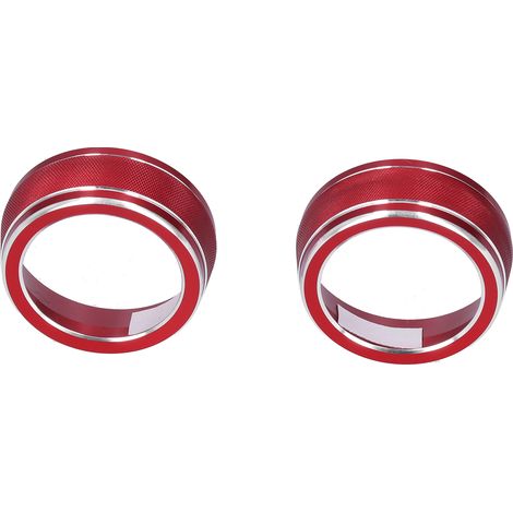 2 anneaux décoratifs rouges pour boutons de commande audio de climatisation, compatibles avec RAV4 2020 (1/5)