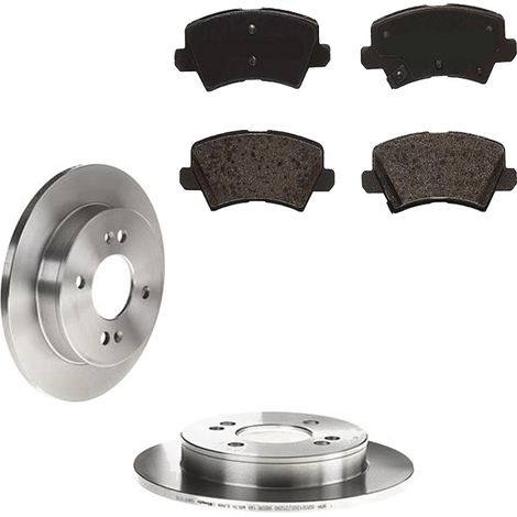KIT FRENI POSTERIORI compatibile con KIA PICANTO (JA) - DISCHI + PASTIGLIE OEM: P30111 / 17656 /SOSTITUZIONE DIRETTA/BASSA POLVERE/SILENZIOSO (1/5)