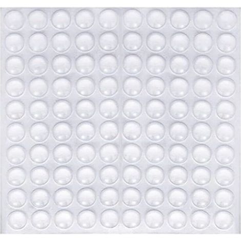 100 Pcs Transparent Adhesive Feet, Anti-Slip Anti-Noise Pad, Rubber Protective Stoppers, for Noise and Noise Dampening Damper for Doors, Cabinets, Keyboard (1/5)