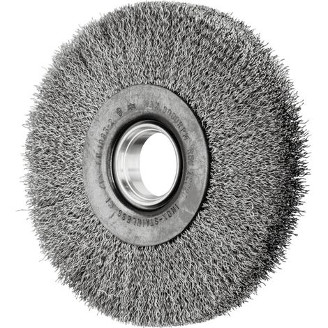 PFERD TOOLS Rundbürste breit ungezopft RBU Ø125x20xvariable Bohrung Edelstahl-Draht-Ø0,30 Schleifbock (1/5)