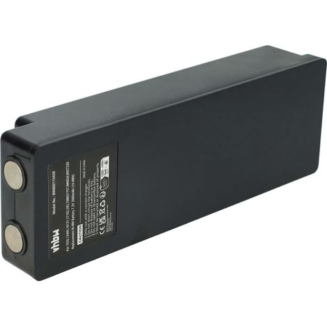 vhbw Akku kompatibel mit Palfinger EEA2512, 960, 790, 590, RC400 Industrie-Funkfernsteuerung Fernbedienung (2000 mAh, 7,2 V, NiMH) - Schwarz