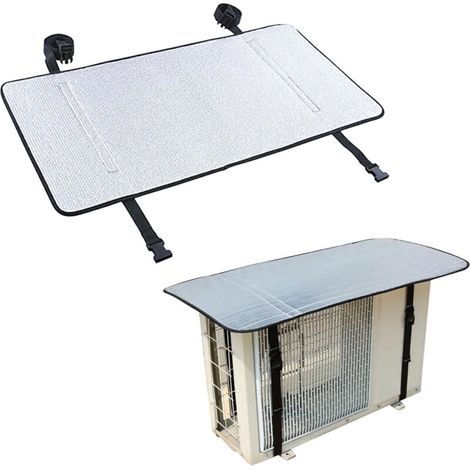 Aluminum Outdoor Air Conditioner Cover, AC Protector for Outdoor Unit, Heat Pump Unit Cover for 80x40cm, Air Conditioner Dust Cover