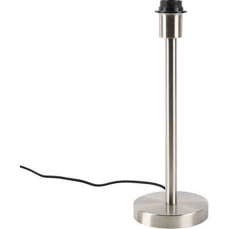 QAZQA Modern Steel Table Lamp Without Lampshade - Simplo
