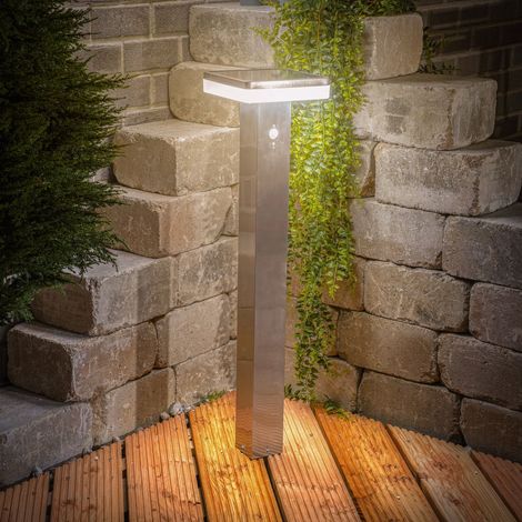 esotec Solar PIR-Wegeleuchte Balou 84 cm aus Edelstahl wetterfest outdoor 102934 (1/5)