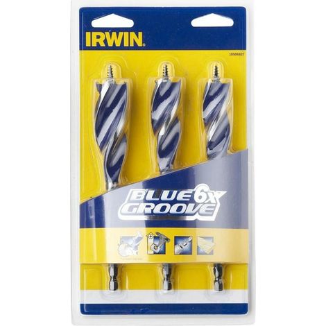 Irwin Holzbohrer-Set, 3-teilig, 6x16, 20, 25 mm