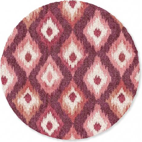 ALFOMBRA Formas de diamante - Rosa - Patrón - Textura 120x120 cm (1/5)