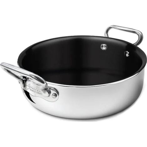 AGNELLI Tegame-rondo' Aluinox 2ply Antiaderente con 2 Manici D 28 Cm