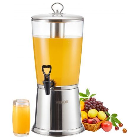 Distributeur de Boissons Capacité 8 L Fontaine à Eau en Acier (1/5)